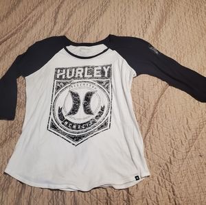 Medium lightweight Hurley quartet sleeve raglan